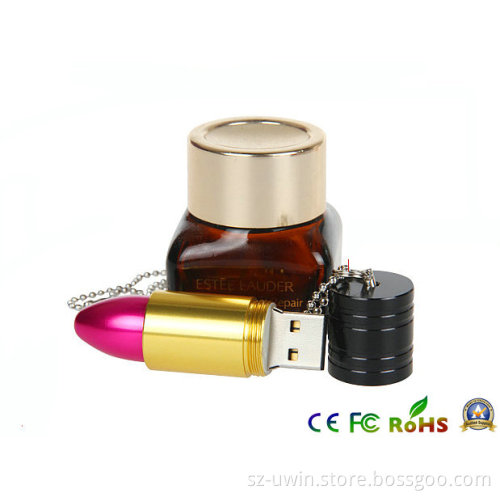 Metal Lipstick USB Flash Memory, USB Flash Disk 16GB